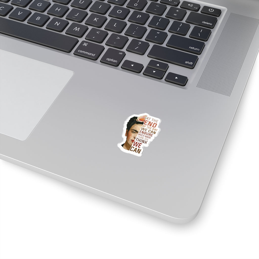 Frida Kahlo Quote Sticker, Feminist Sticker, Frida Sticker, Frida Kiss Cut Stickers Baby Stickers Boyfriend, Girlfriend, Friend Stickers Sticker for Laptop Decal Wall Stic - Cut Stickers