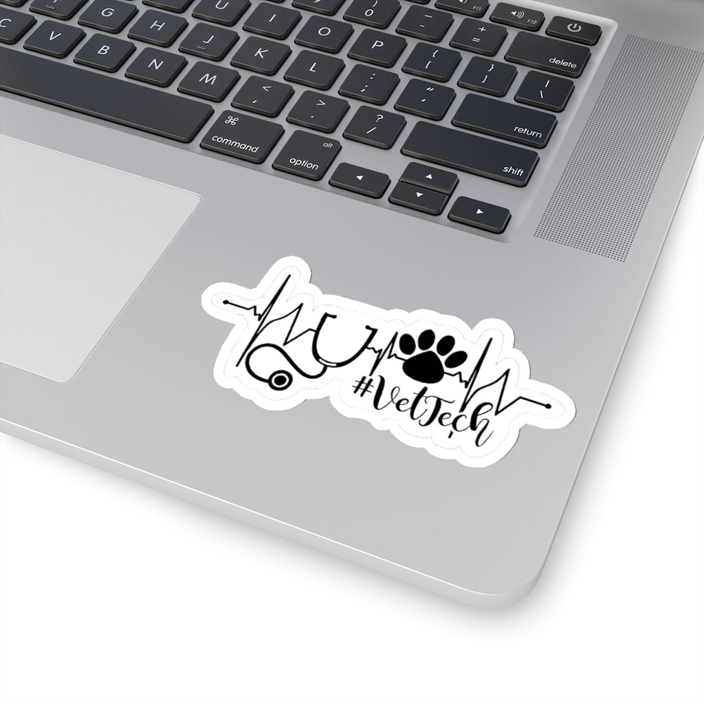 Vet tech Heart line Vinyl Sticker, Nurse Sticker, Best Friend Gift, Laptop Sticker Cool Sticker, Saying Sticker, Inspirational Quotes Sticker