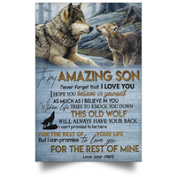 Thumbnail for Customized Mom To Son Fleece Blanket Posters Family Friend ,, Awesome Birthday Perfect Happy Birthday Gift Decor Bedroom, Living Room Print High Quality