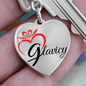 Heart Keychain Engrave Name up sales