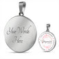 Waymaker Light In The Darkness Miracle Worker Promise Keeper Circle Pendant Necklace; Gift for Birthday,Christmas,Valentine's Day,Mother's day,Father's Day,Thanksgiving