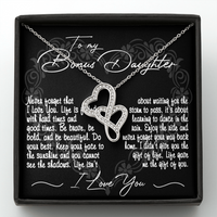 Thumbnail for to my bonus daughter necklace, gifts for bonus daughter