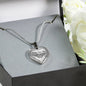 Father and Child Love Heart Pendant Necklace -Birthday gift for Teen girl, Kids