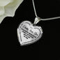 Father and Child Love Heart Pendant Necklace -Birthday gift for Teen girl, Kids