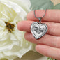 Father and Child Love Heart Pendant Necklace -Birthday gift for Teen girl, Kids