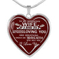 Lovely To My Love - Use My Last Breath To Tell You I Love You - Husband Wife Heart Pendant Necklace Chain 20 Inch Easter, Wedding Gifts Woman fix