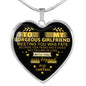 Gorgeous Boyfriend And Girlfriend - Falling In Love With You Is Beyond My Control - Girlfriend Heart Pendant Necklace - Gold Plated Jewelry Easter