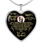 Romantic To My Wife - Thank You For Sharing Your Life - Husband Wife Heart Pendant Necklace - Gold Plated Luxury Heart Necklace