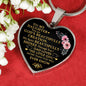 Heart Necklace Pendant Father Daughter -Dad loves Daughter Gifts ideas Teen Girl