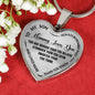Mother Son Heart Necklace - Mommy Loves You, Always remember Gift Ideas for Boy