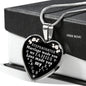The Most Meaningful Gifts Personalized Charm Necklace Heart to My Stepdaughter Gifts from Step Mom Dad Love Daughter On Birthday, Christmas, Luxury Necklace