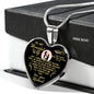 Romantic To My Wife - Thank You For Sharing Your Life - Husband Wife Heart Pendant Necklace - Gold Plated Luxury Heart Necklace