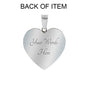 Father and Child Love Heart Pendant Necklace -Birthday gift for Teen girl, Kids