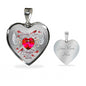 Daddy’s Girl I Used To Be His Angel Now He Is Mine Cardinal Luxury Heart Pendant Necklace – Dad Memorial Gifts; Gift for Birthday,Christmas,Valentine's Day,Mother's day,Father's Day,Thanksgiving
