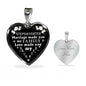 The Most Meaningful Gifts Personalized Charm Necklace Heart to My Stepdaughter Gifts from Step Mom Dad Love Daughter On Birthday, Christmas, Luxury Necklace