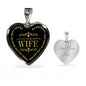 Romantic To My Gorgeous Wife - My Best Friend My Naughty Love - Husband Wife Heart Pendant Necklace - Gold Plated Jewelry Wedding Gifts, Thinking Of You Gifts Her