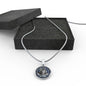Silver/Gold 18k Necklace To my Son Love Dad Lion Gifts - When Life tries to knock you down, This old lion will always have your back