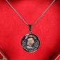 To My Son Pendant Necklace from Father, Love Quotes For Boys Gift - Old Lion Dad