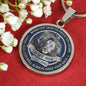 Silver/Gold 18k Necklace To my Son Love Dad Lion Gifts - When Life tries to knock you down, This old lion will always have your back