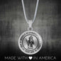 SAINT CHRISTOPHER Necklace, Bangle -Behold St. Christopher and Go your Way