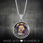 To My Son Pendant Necklace from Father, Love Quotes For Boys Gift - Old Lion Dad