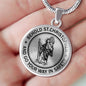 SAINT CHRISTOPHER Necklace, Bangle -Behold St. Christopher and Go your Way