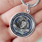 Silver/Gold 18k Necklace To my Son Love Dad Lion Gifts - When Life tries to knock you down, This old lion will always have your back