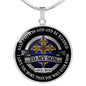 Cross necklace - To My Son Love Mom - Xmas Gift Ideas Circle Necklace