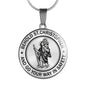 SAINT CHRISTOPHER Necklace, Bangle -Behold St. Christopher and Go your Way