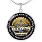Cross Necklace - To My Son Necklace From Daddy Circle Necklace