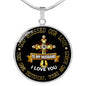 Customized Family To My Husband Necklace Chain For Men - Romantic Sayings - Family Gift Ideas For Xmas Valentine Shape
