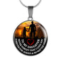 Beautiful daughter quotes Necklace - Father Daughter Pendants Necklace Birthday