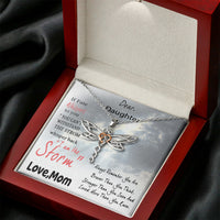 Thumbnail for Customed Dear Daughter, You are The Storm Dragonfly Necklace, Gift for Daughter from Mother, Daughter Graduation, Birthday, On Christmas, Birthday