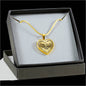 Father and Child Love Heart Pendant Necklace -Birthday gift for Teen girl, Kids