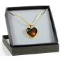 Real 18k Gold Heart Necklace To My Wife From Husbands - Wedding Valentines Gifts