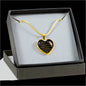 Real 18k Gold Necklace Pendant Father Daughter -Dad loves little Girl Gifts idea