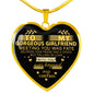 Gorgeous Boyfriend And Girlfriend - Falling In Love With You Is Beyond My Control - Girlfriend Heart Pendant Necklace - Gold Plated Jewelry Easter