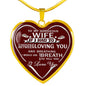 Lovely To My Love - Use My Last Breath To Tell You I Love You - Husband Wife Heart Pendant Necklace Chain 20 Inch Easter, Wedding Gifts Woman fix