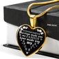 The Most Meaningful Gifts Personalized Charm Necklace Heart to My Stepdaughter Gifts from Step Mom Dad Love Daughter On Birthday, Christmas, Luxury Necklace