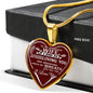 Lovely To My Love - Use My Last Breath To Tell You I Love You - Husband Wife Heart Pendant Necklace Chain 20 Inch Easter, Wedding Gifts Woman fix