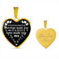 The Most Meaningful Gifts Personalized Charm Necklace Heart to My Stepdaughter Gifts from Step Mom Dad Love Daughter On Birthday, Christmas, Luxury Necklace