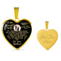Romantic To My Wife - Thank You For Sharing Your Life - Husband Wife Heart Pendant Necklace - Gold Plated Luxury Heart Necklace