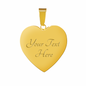 "I Love You" In Many Languages Heart Necklace and Bangle 18k gold - Special gift