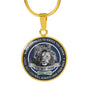 Silver/Gold 18k Necklace To my Son Love Dad Lion Gifts - When Life tries to knock you down, This old lion will always have your back