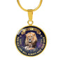 To My Son Pendant Necklace from Father, Love Quotes For Boys Gift - Old Lion Dad