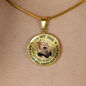 NEW! Pendants Necklace To My Son Lion, Father And Son Real 18k Gold Finish Gifts
