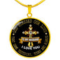 Customized Family To My Husband Necklace Chain For Men - Romantic Sayings - Family Gift Ideas For Xmas Valentine Shape
