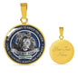 Silver/Gold 18k Necklace To my Son Love Dad Lion Gifts - When Life tries to knock you down, This old lion will always have your back