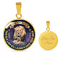 To My Son Pendant Necklace from Father, Love Quotes For Boys Gift - Old Lion Dad
