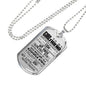 To My Girlfriend Dog Tag Necklace - Personalized Gift Idea for Girlfriend from Boyfriend so-wmen-03
